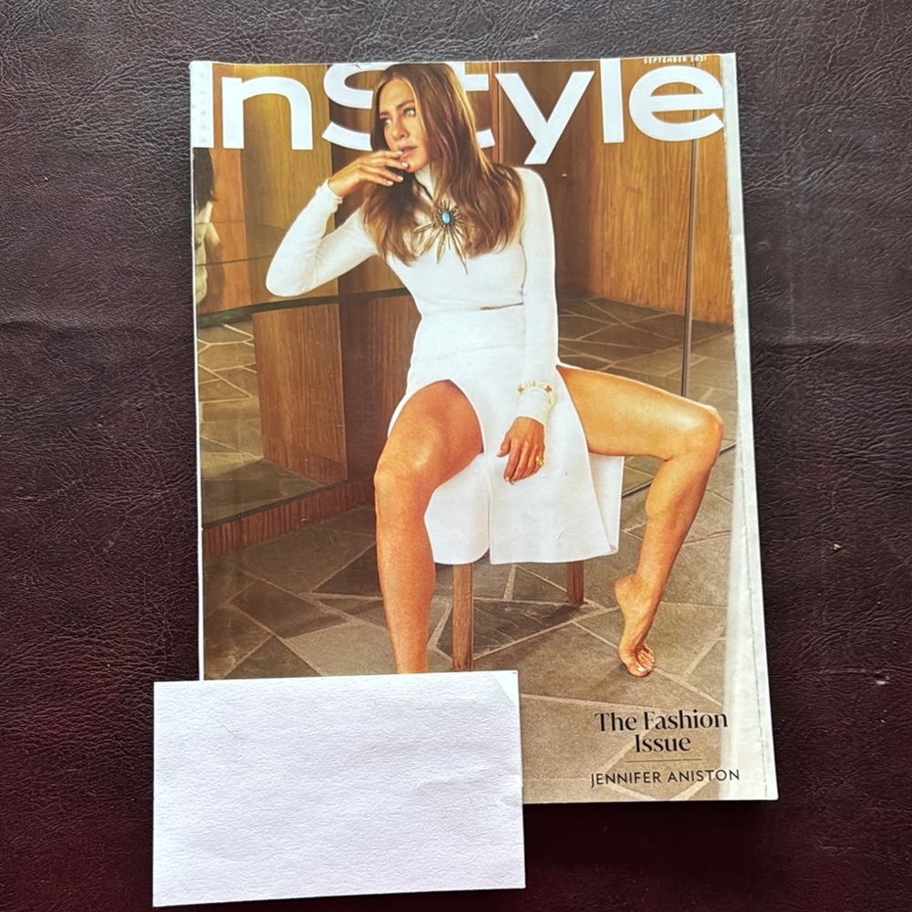 InStyle Magazine Jennifer Aniston Cover Sept/2021